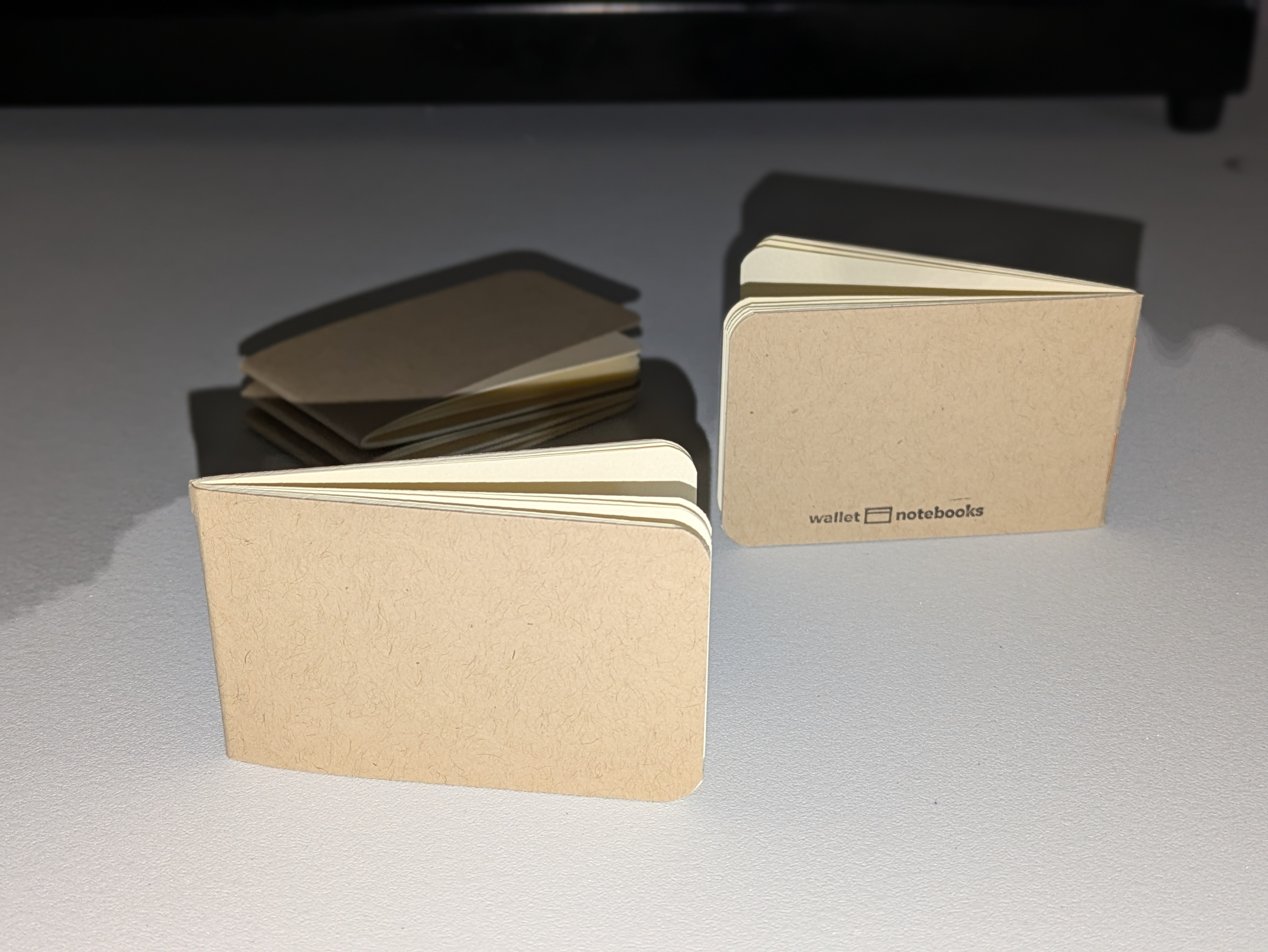Wallet Notebooks product image for Brown Speckletone Kraft set of 3